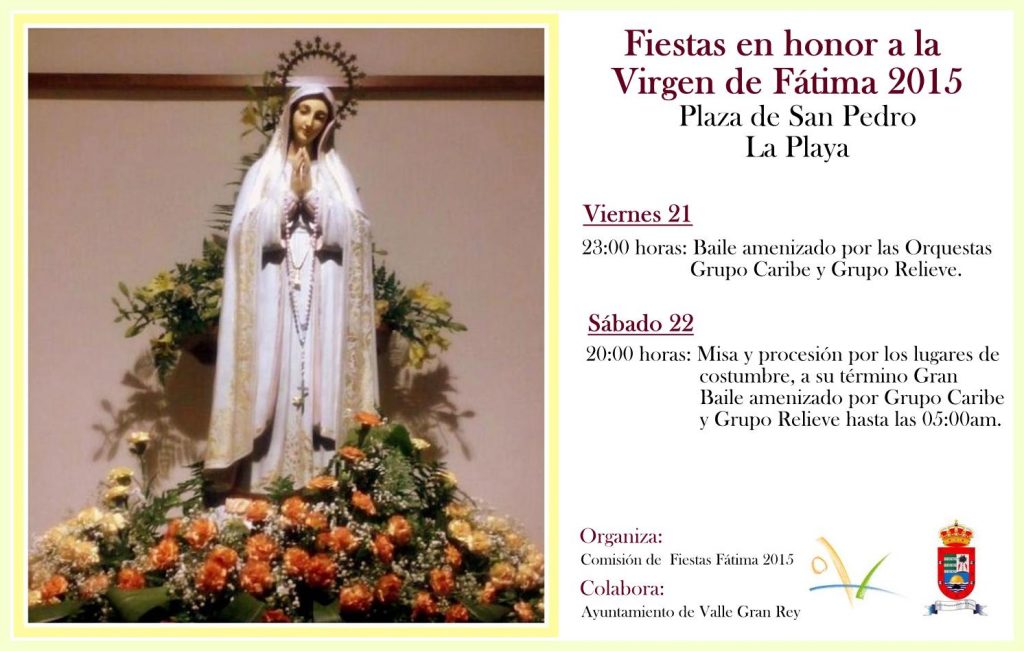 Programa Virgen de Fátima 2015